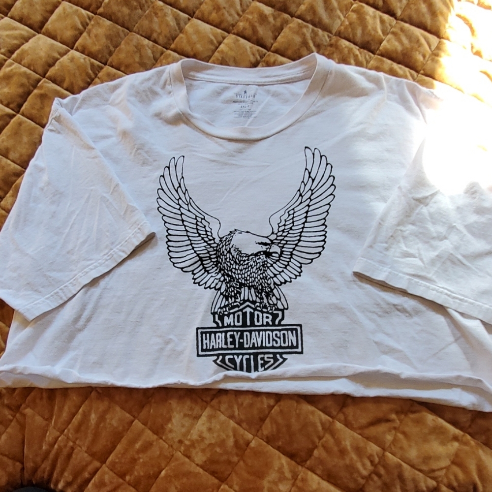 COPY - 2xl Cropped Harley Davidson Shirt